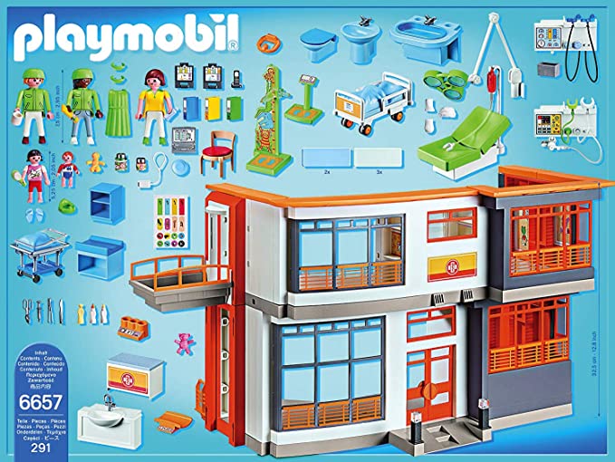 HÔPITAL PÉDIATRIQUE AMÉNAGÉ #6657 - Playmobil / City Life